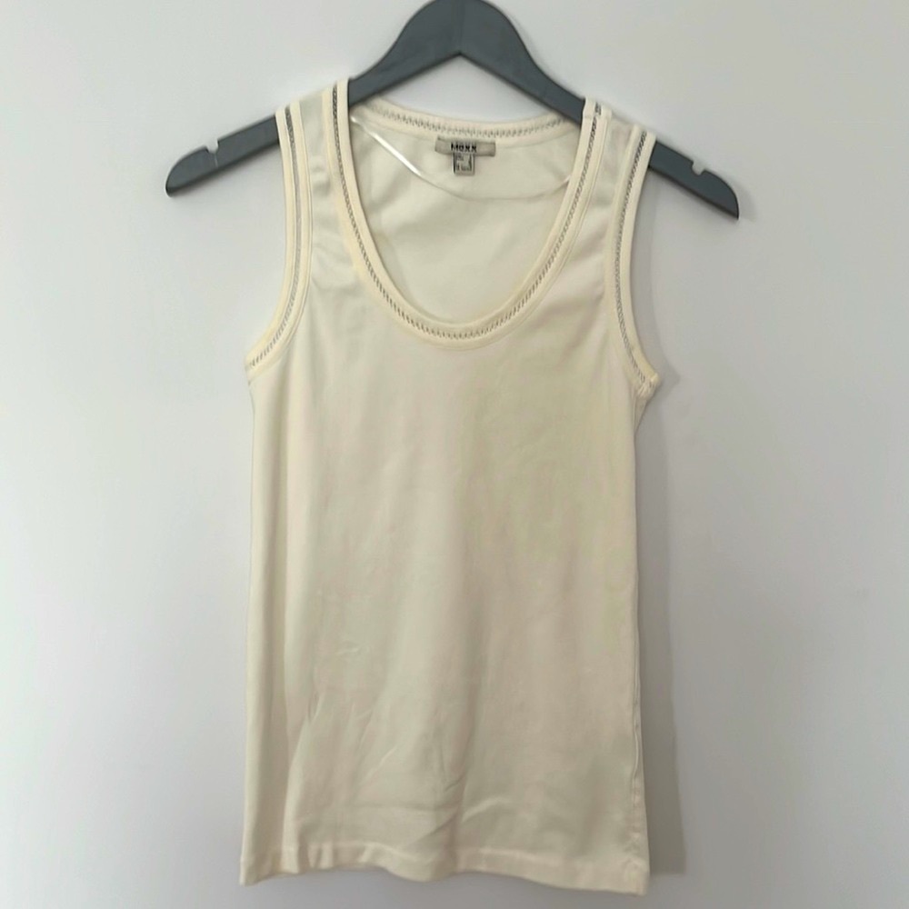 ***3 for $15*** Mexx Cream Tank Top, L (runs small)